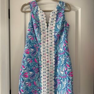 Lilly Pulitzer My Fans Blue Shift Dress for Target